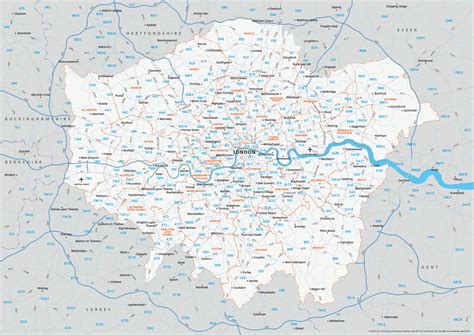 map of london postal codes|POSTCODE DISTRICTS WITHIN GREATER LONDON .